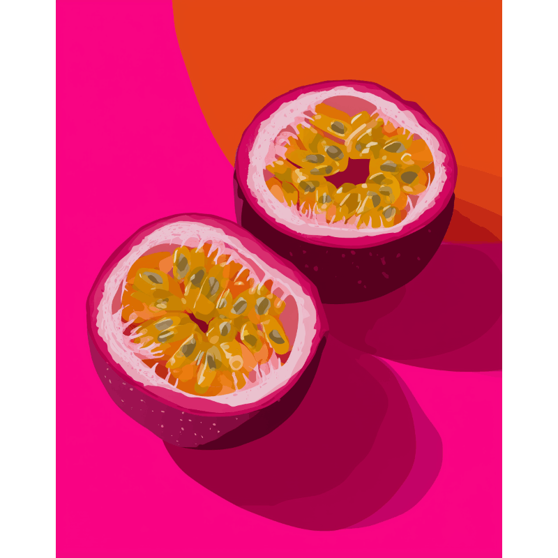Vivid Passion Fruit | Paint by Numbers