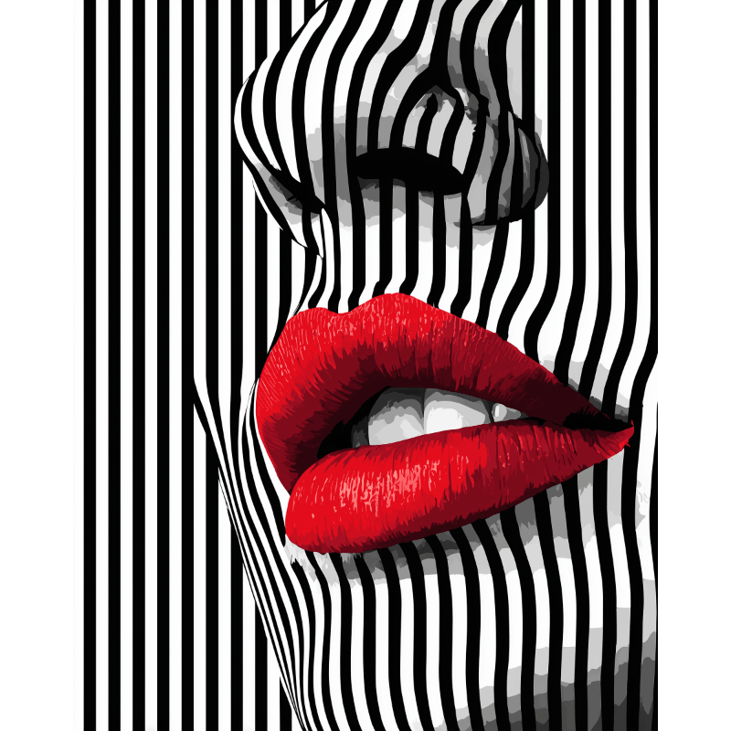 Striped Seduction | Paint by Numbers