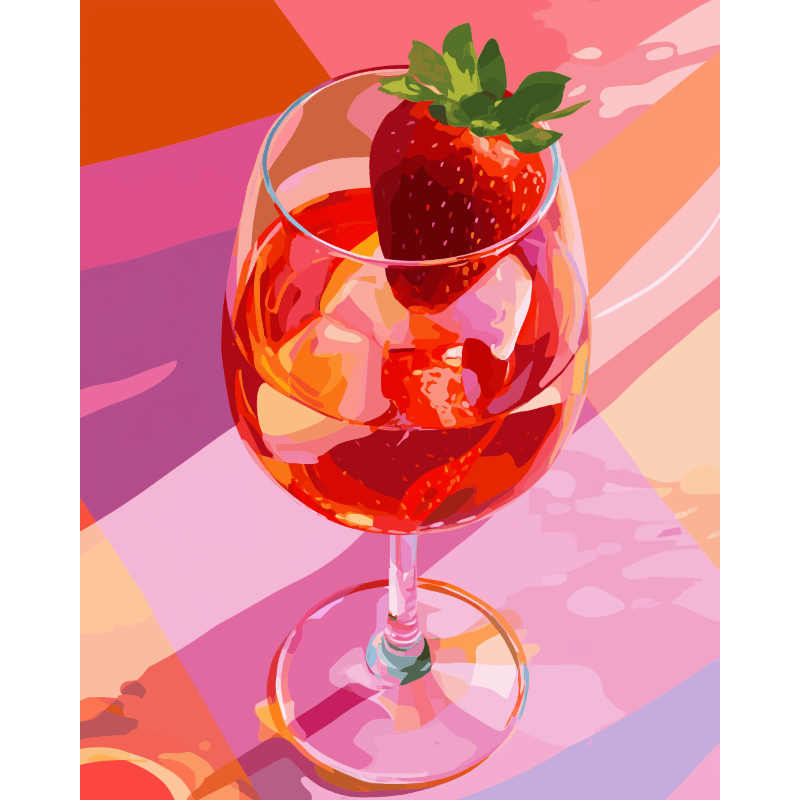 Strawberry Taste | Paint by Numbers