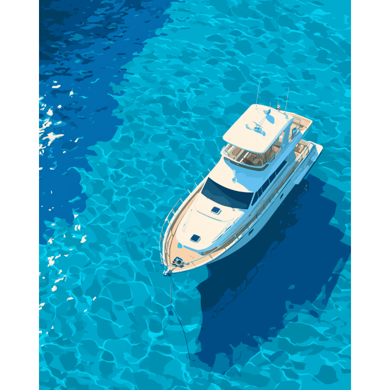 Drifting in Blue | Paint by Numbers