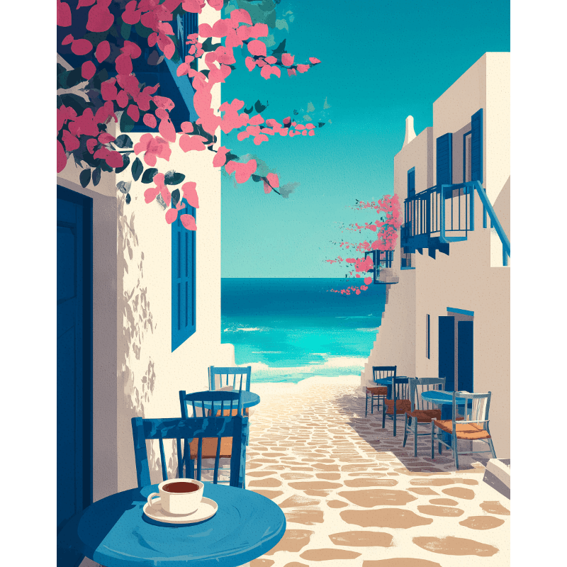 Mediterranean Travel | Paint by Numbers