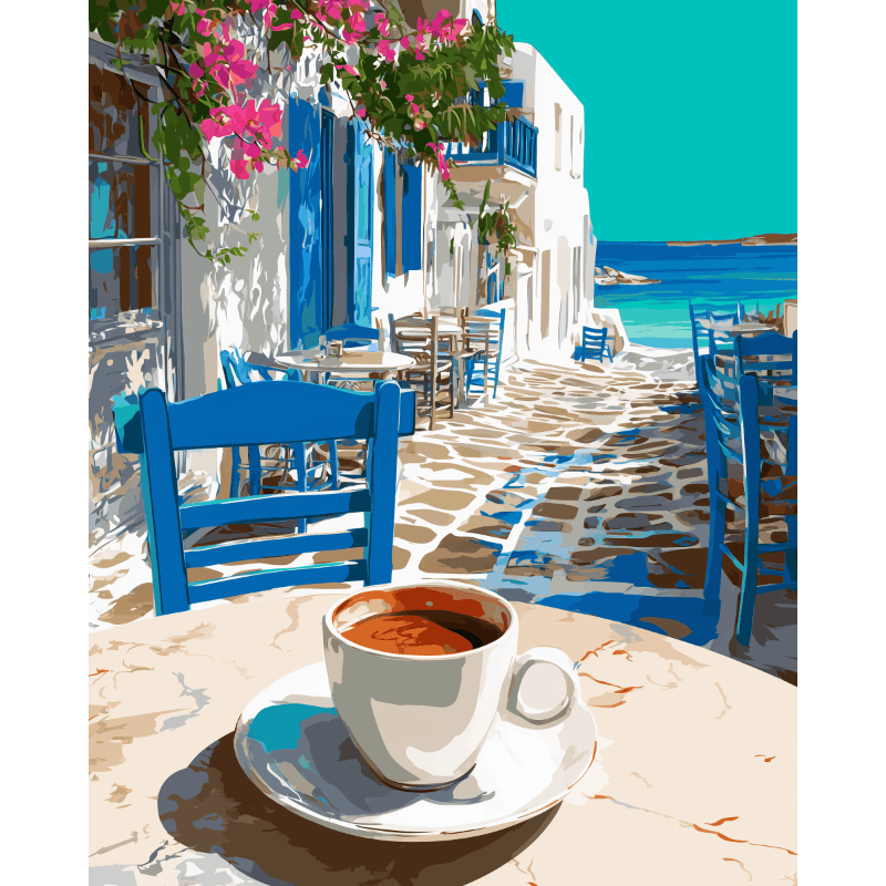 Greek Coffee | Paint by Numbers