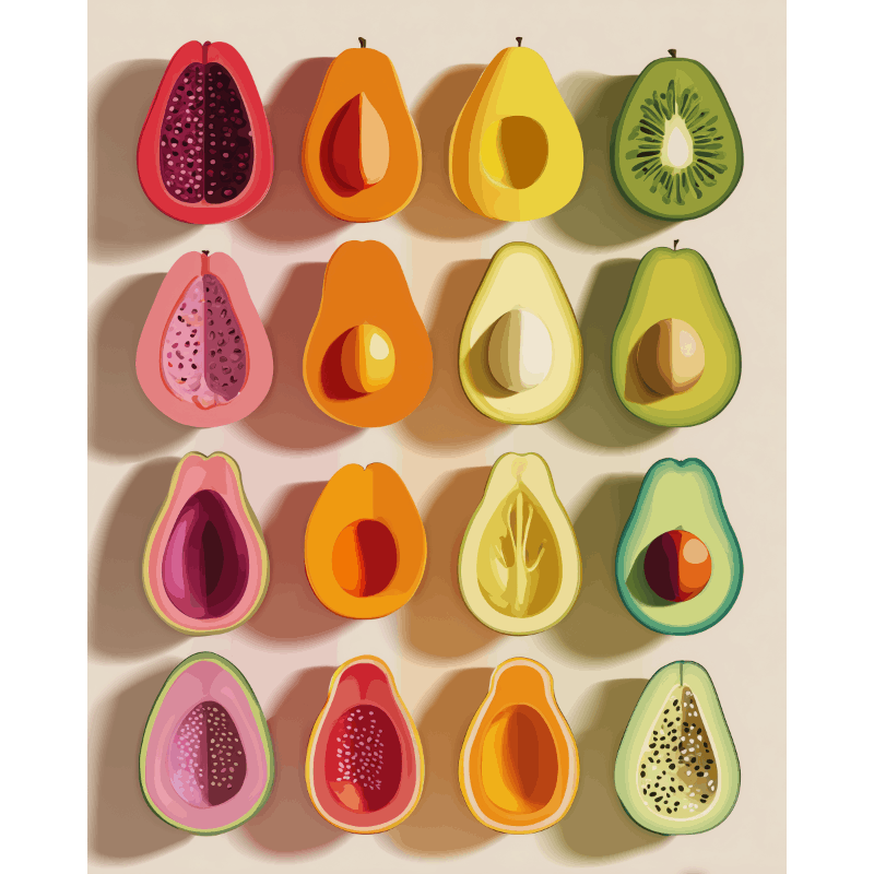 Fruit Palette | Paint by Numbers