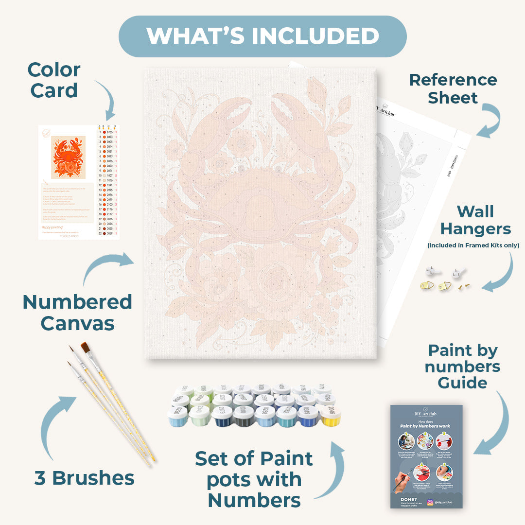 Blooming Crab | Paint by Numbers