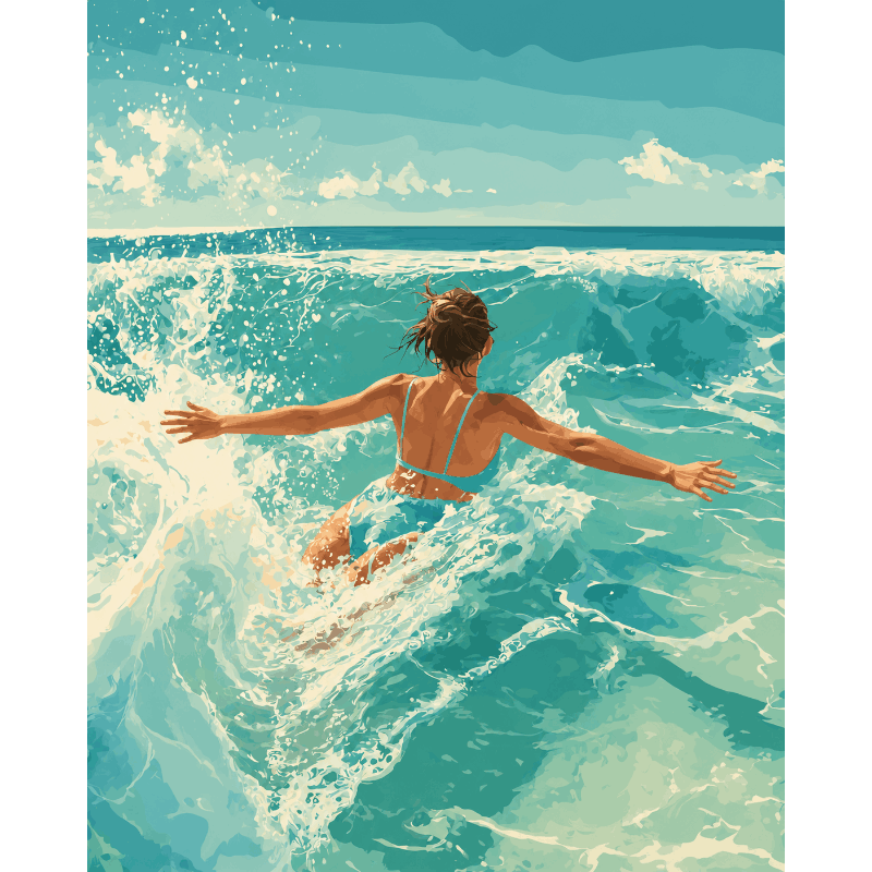Wave Chaser | Paint by Numbers