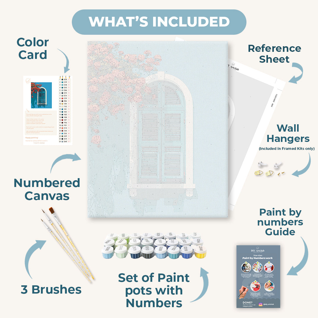 Coastal Shutters | Paint by Numbers