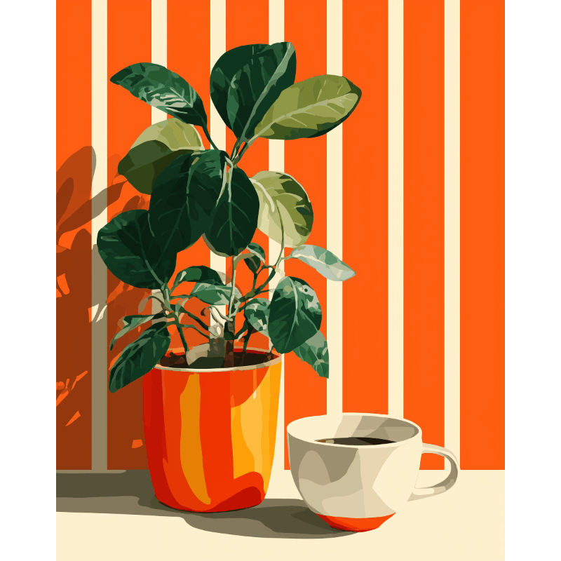 Striped Moments | Paint by Numbers