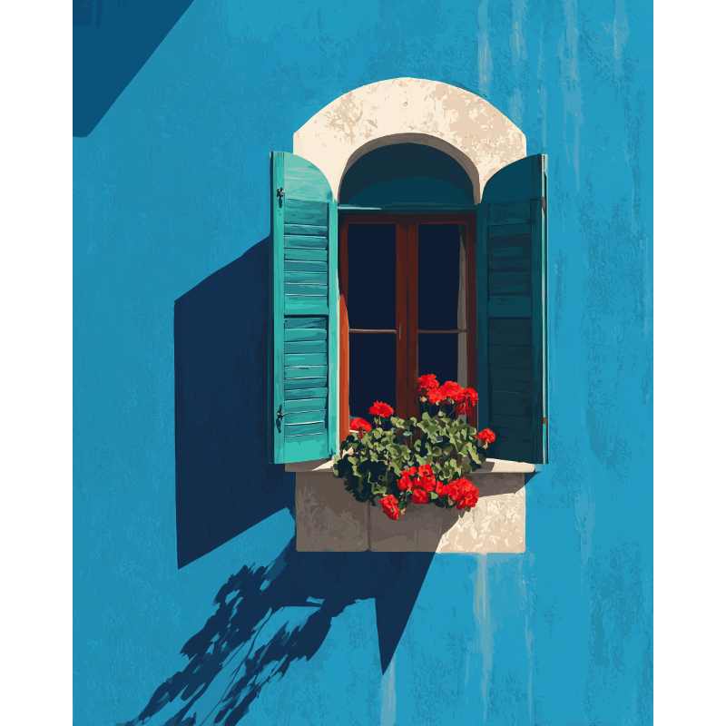 Blue & Bloom | Paint by Numbers