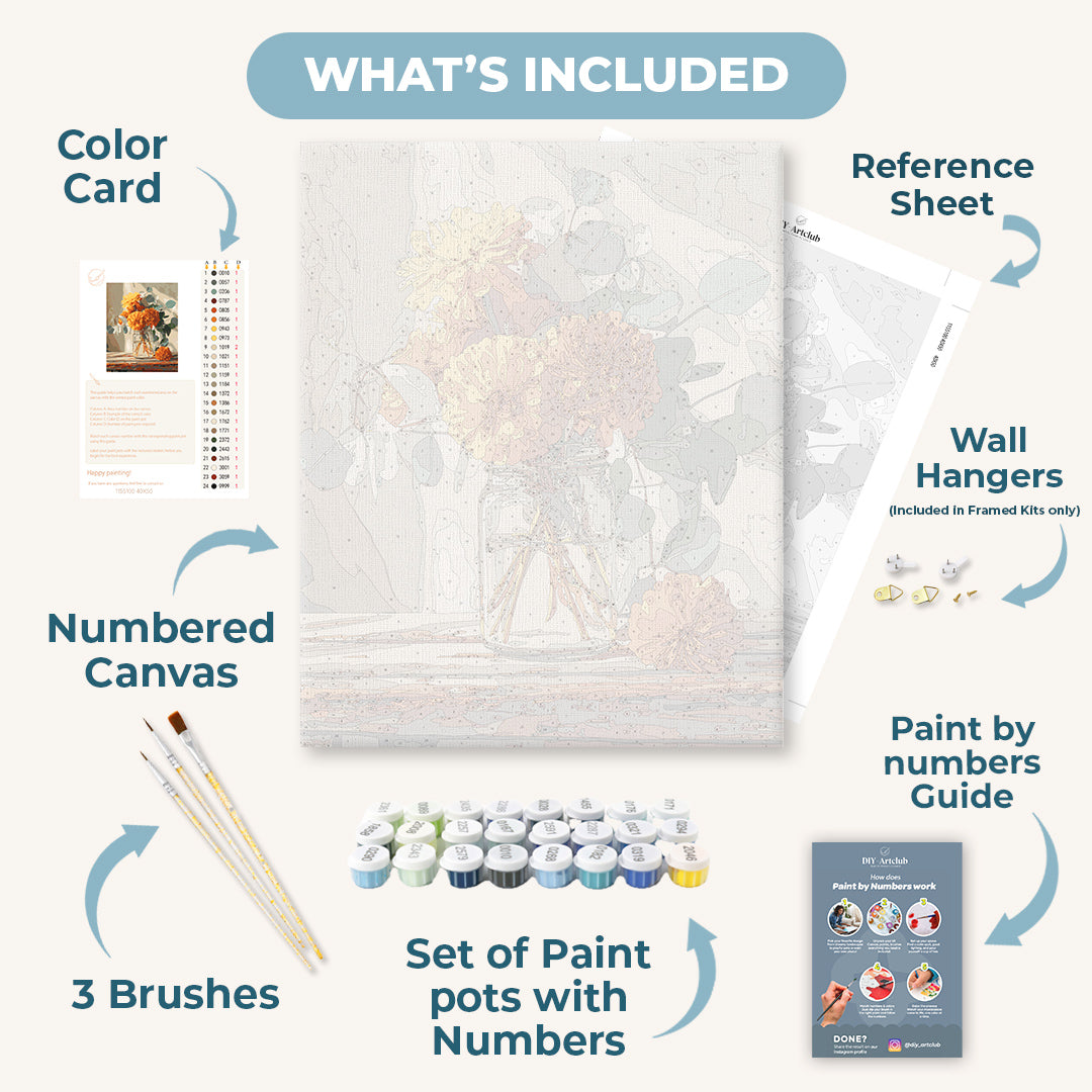 Marigold Bouquet | Paint by Numbers