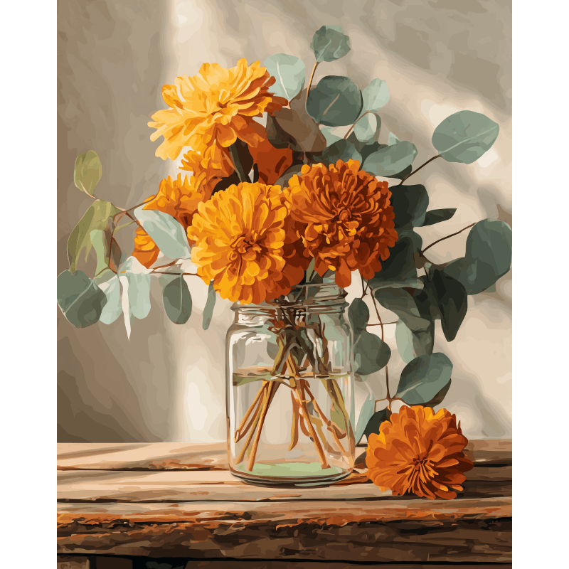 Marigold Bouquet | Paint by Numbers