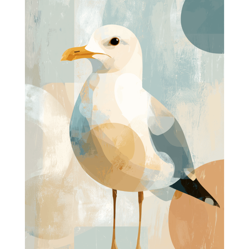 Curious Seagull | Paint by Numbers