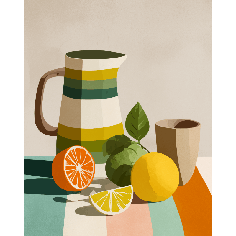 Orange Crush Interior | Paint by Numbers