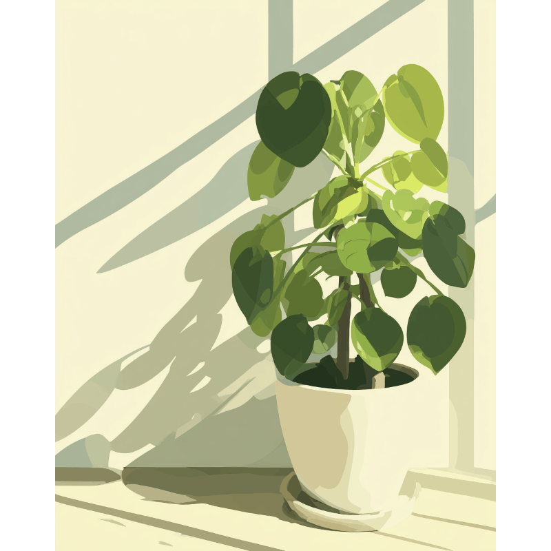 Green Minimalism | Paint by Numbers