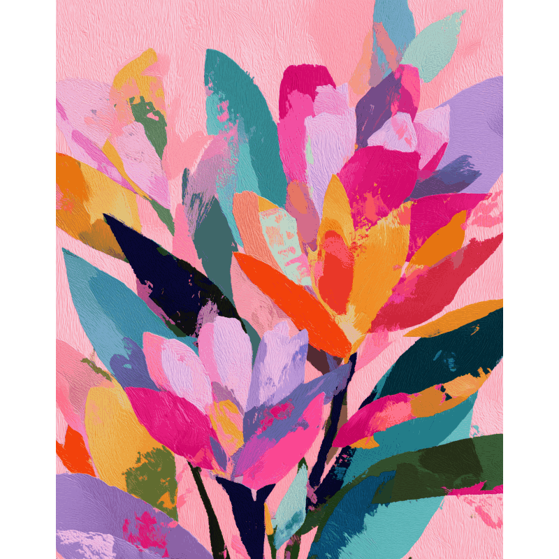Electric Petals | Paint by Numbers