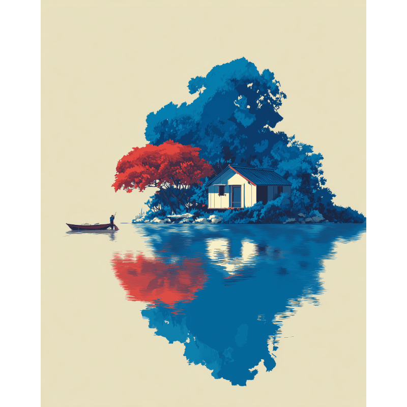 Lake Escape | Paint by Numbers