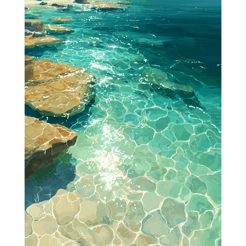 Transparent Waters | Paint by Numbers