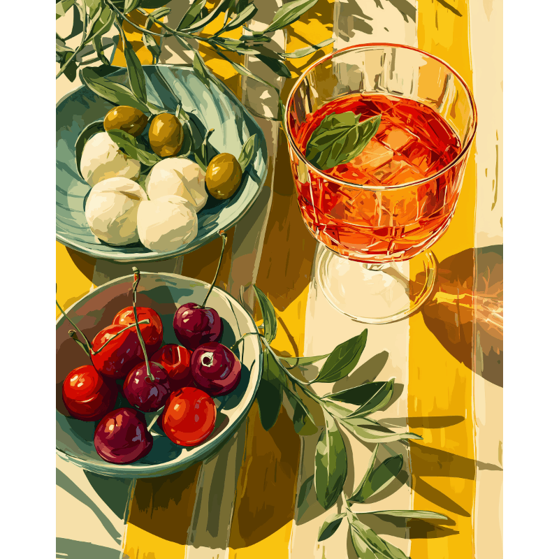 Mediterranean Lunch | Paint by Numbers