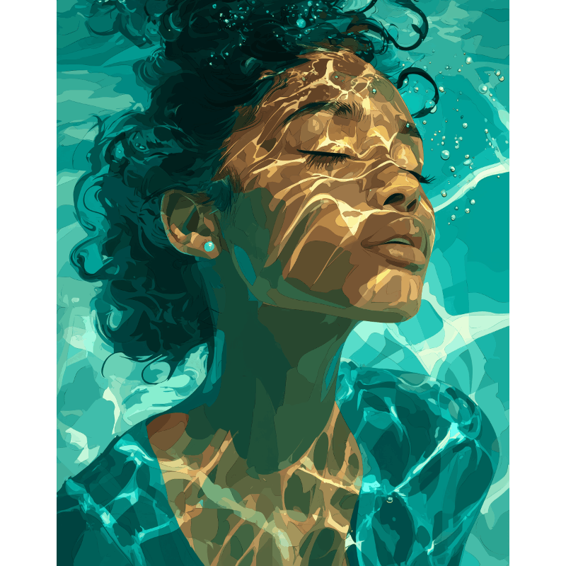 Aqua Glow | Paint by Numbers