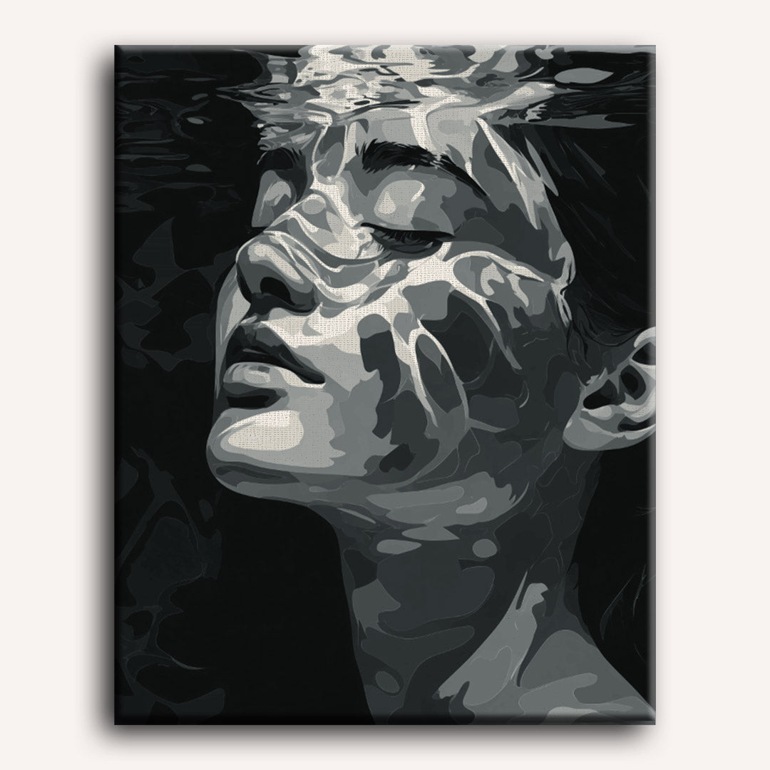 Floating in Noir | Paint by Numbers