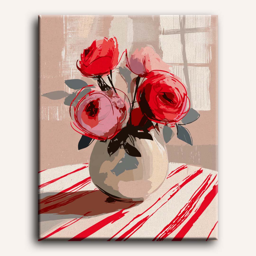 The Red Arrangement | Paint by Numbers
