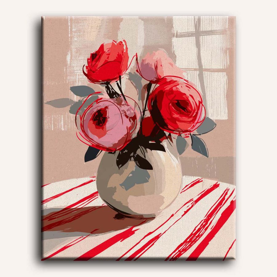 The Red Arrangement | Paint by Numbers