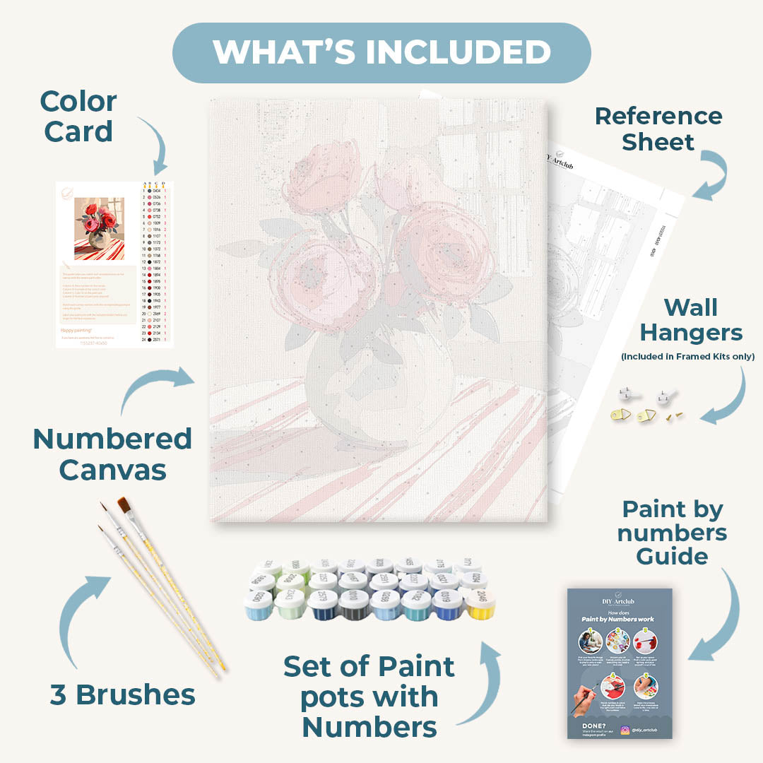 The Red Arrangement | Paint by Numbers