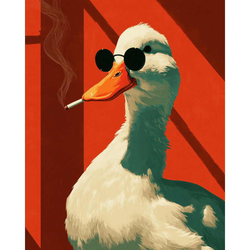 Smoking Goose | Paint by Numbers
