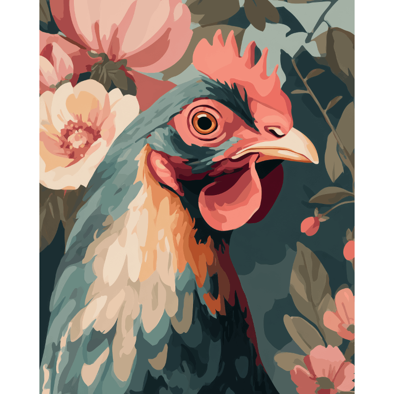 Feathers & Flowers | Paint by Numbers