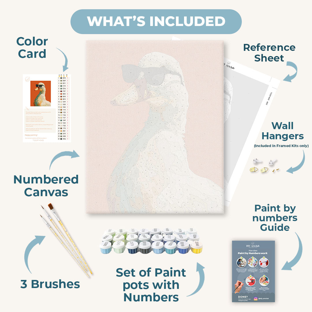 Cool Goose | Paint by Numbers