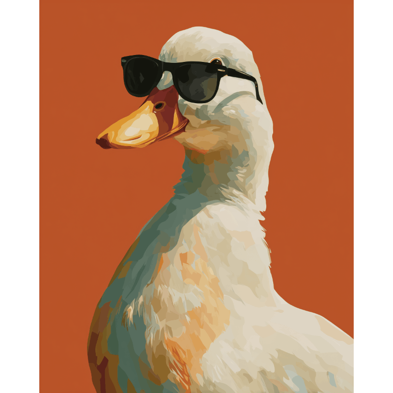 Cool Goose | Paint by Numbers