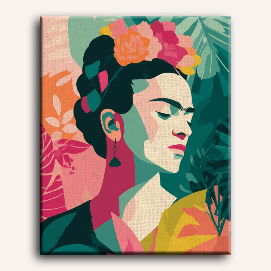 Tropical Frida | Paint by Numbers