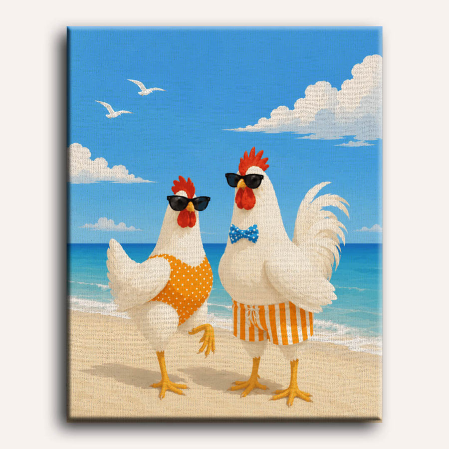 Coastal Clucker | Paint by Numbers