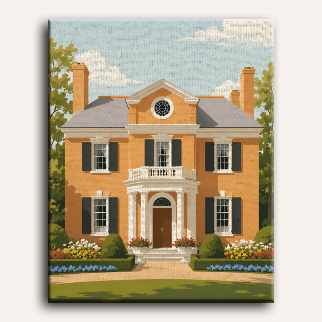Colonial Home | Paint by Numbers