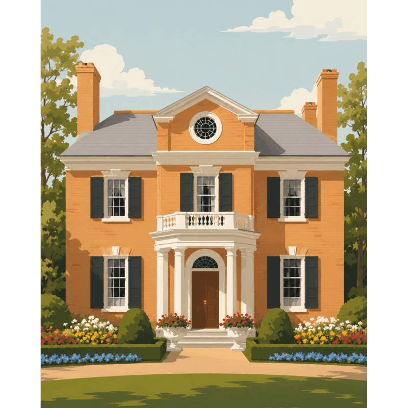 Colonial Home | Paint by Numbers