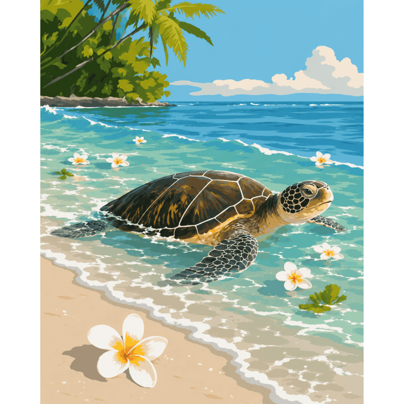 Turtle Bay | Paint by Numbers