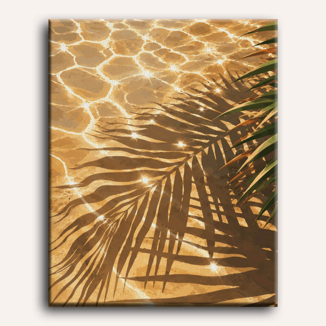 Golden Water Glow | Paint by Numbers