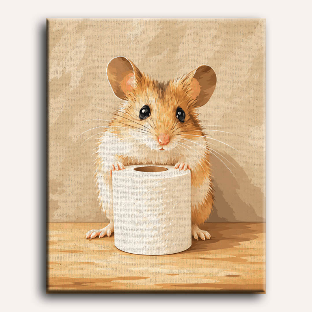 Hamster on Duty | Paint by Numbers