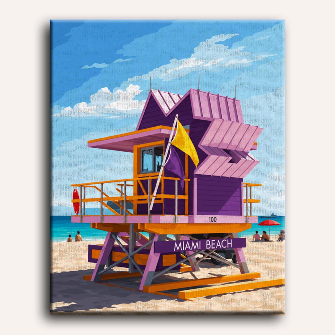Miami Beach | Paint by Numbers