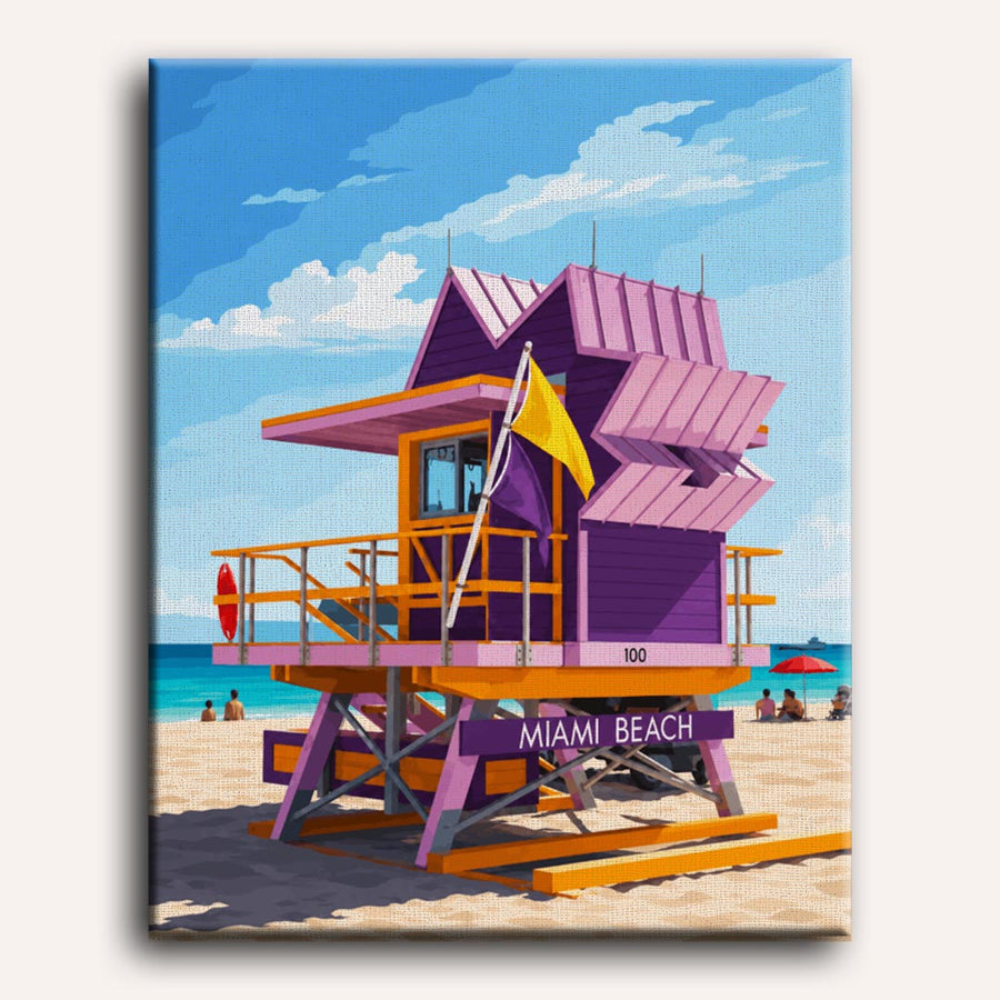 Miami Beach | Paint by Numbers