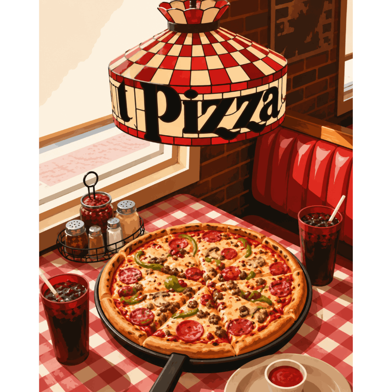 Pizza Diner | Paint by Numbers