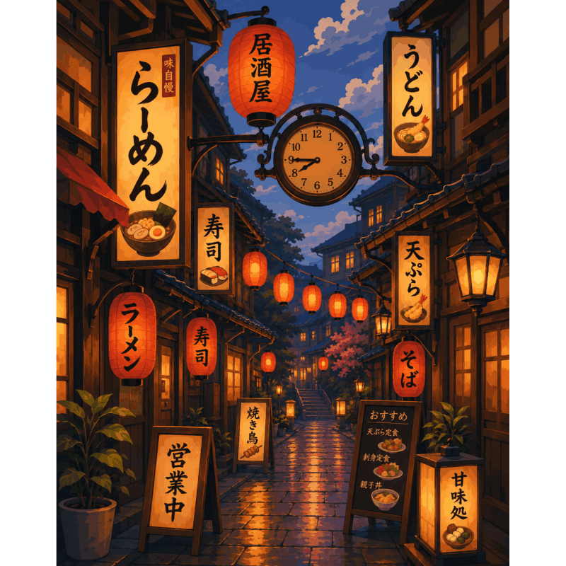 Ramen District | Paint by Numbers