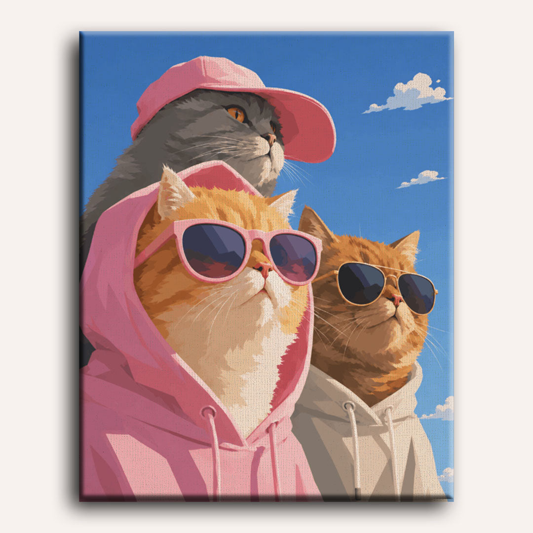 The Cool Cat Crew | Paint by Numbers