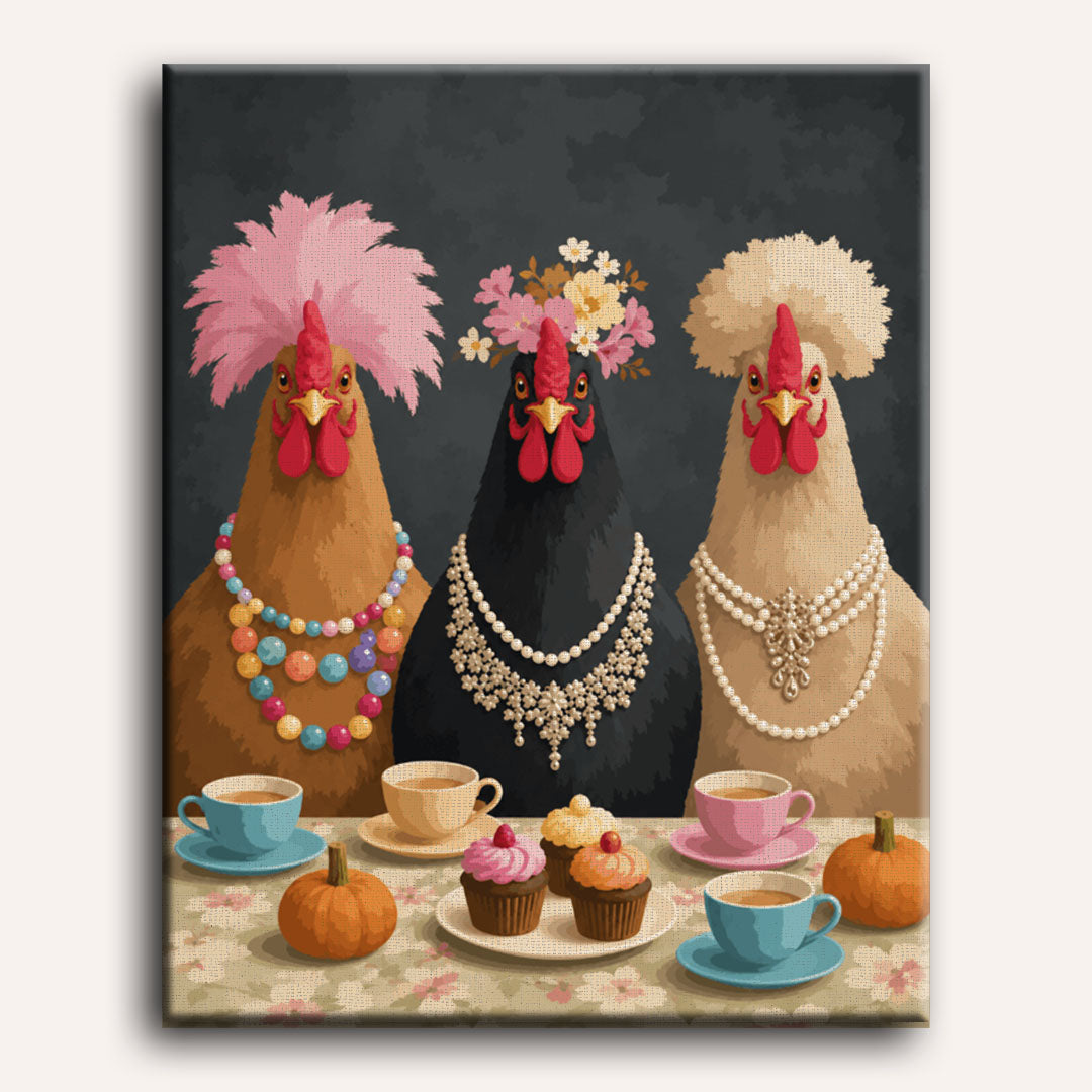 Fancy Chickens Society | Paint by Numbers
