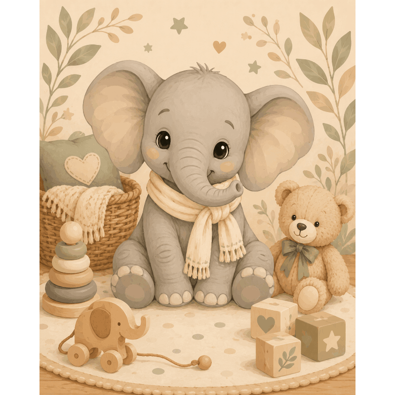 Little Elephant | Paint by Numbers
