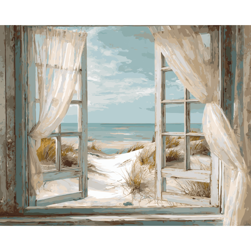 Window to the Sea | Paint by Numbers