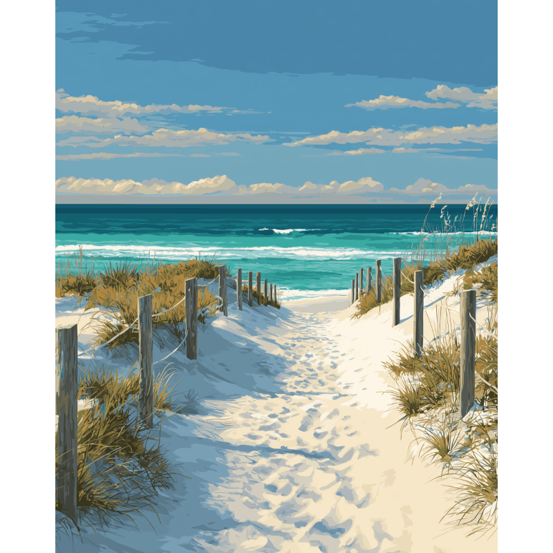Beach Path | Paint by Numbers