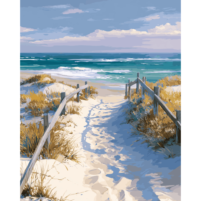 Road to the Beach | Paint by Numbers