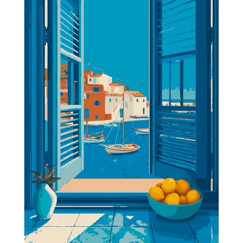 Azure Harbor | Paint by Numbers