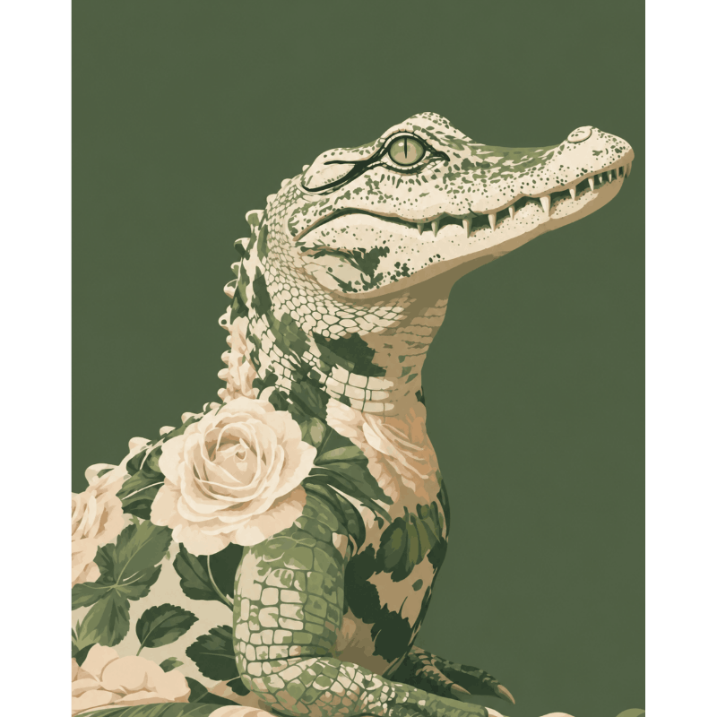 One Fancy Gator | Paint by Numbers