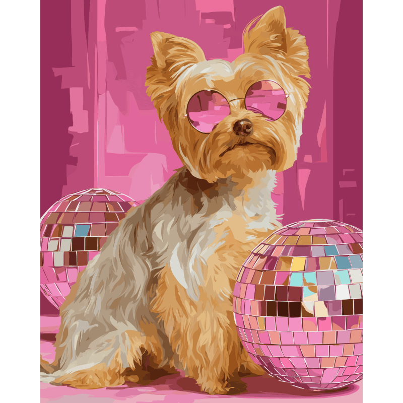 Studio 54 Pup | Paint by Numbers